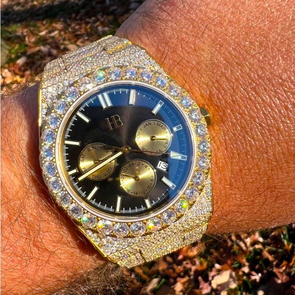 COPY - FULLY ICED MOISSANITE WATCH - Picture 2 of 7